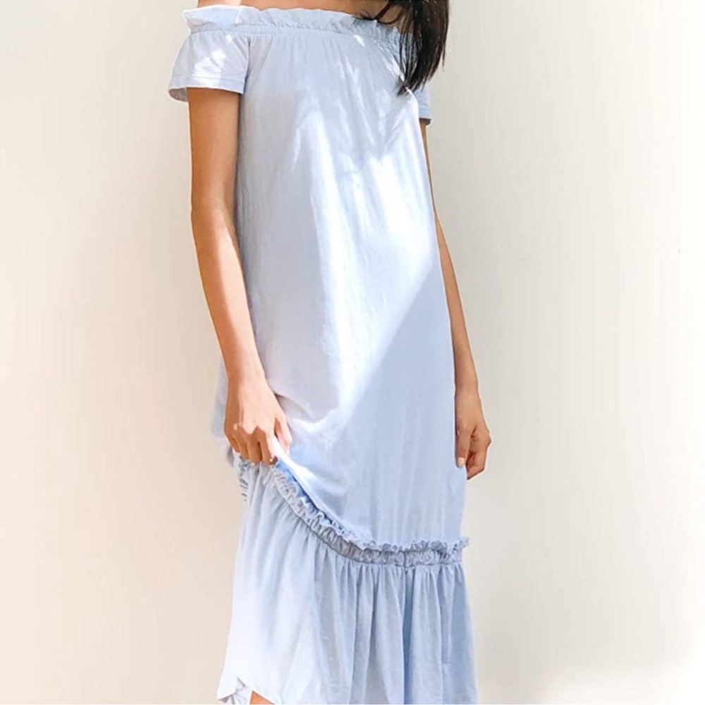Sundry Sun Kissed Off the Shoulders Ruffle Midi dress - Picture 5 of 13